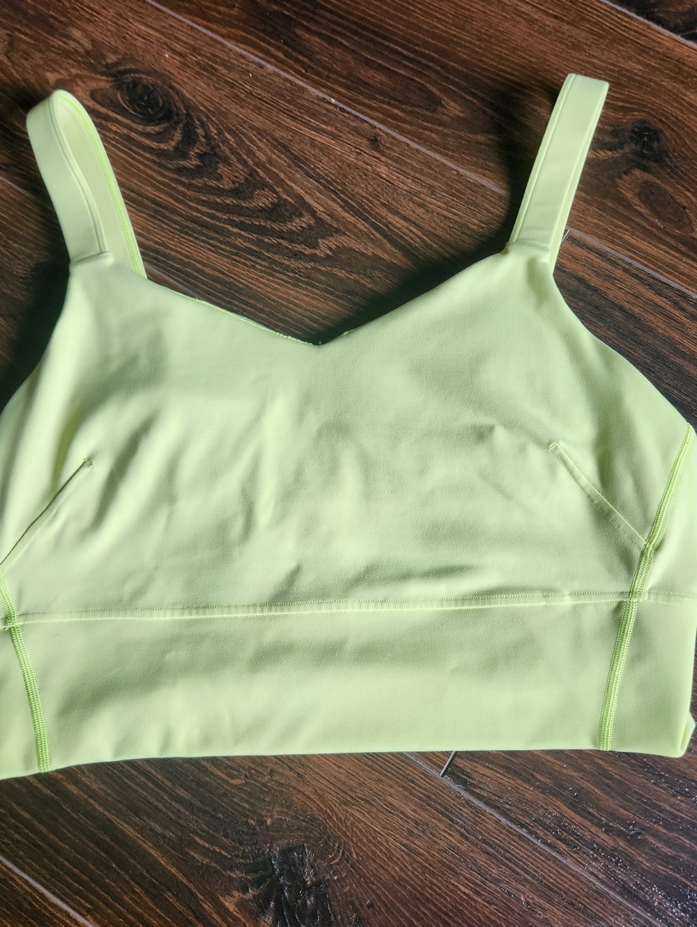 Lululemon Lime Green Sports Bra Top